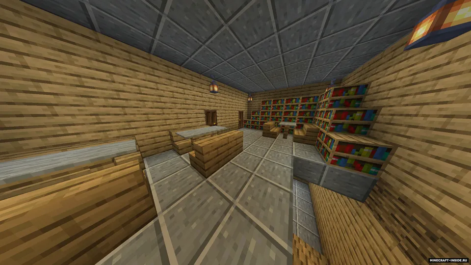 Kutubxonadagi berkajak — Minecraft xarita, rasm 5