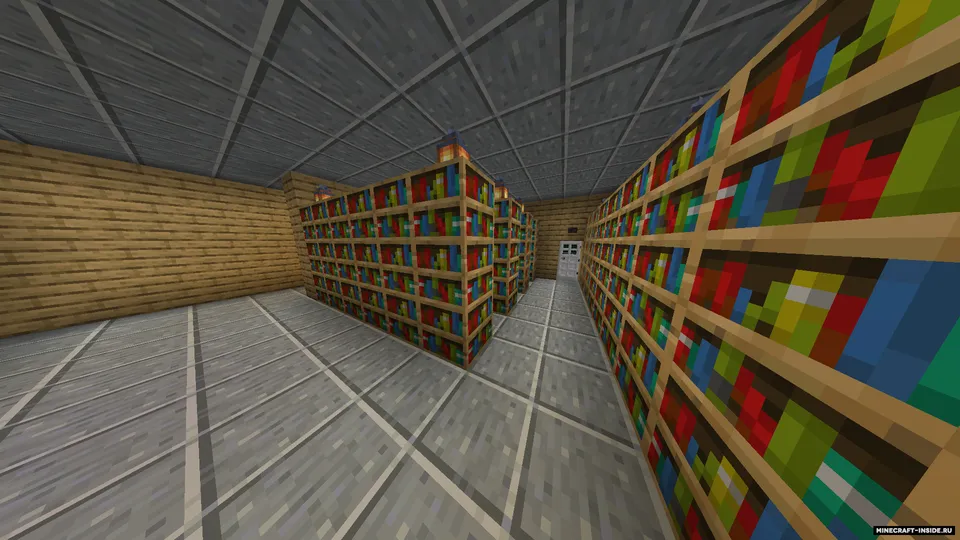 Kutubxonadagi berkajak — Minecraft xarita, rasm 6