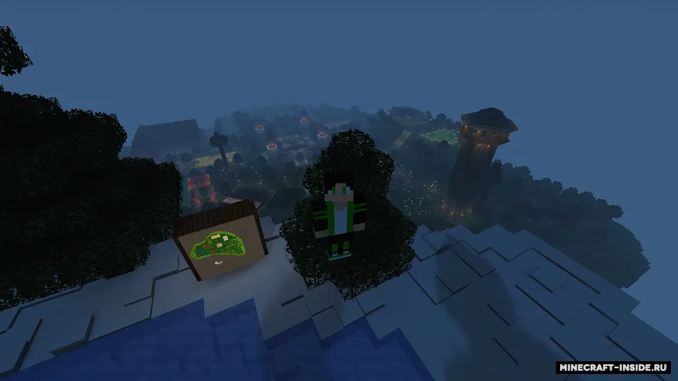 Uchar orolda yashirinmachoq — Minecraft xarita, rasm 2