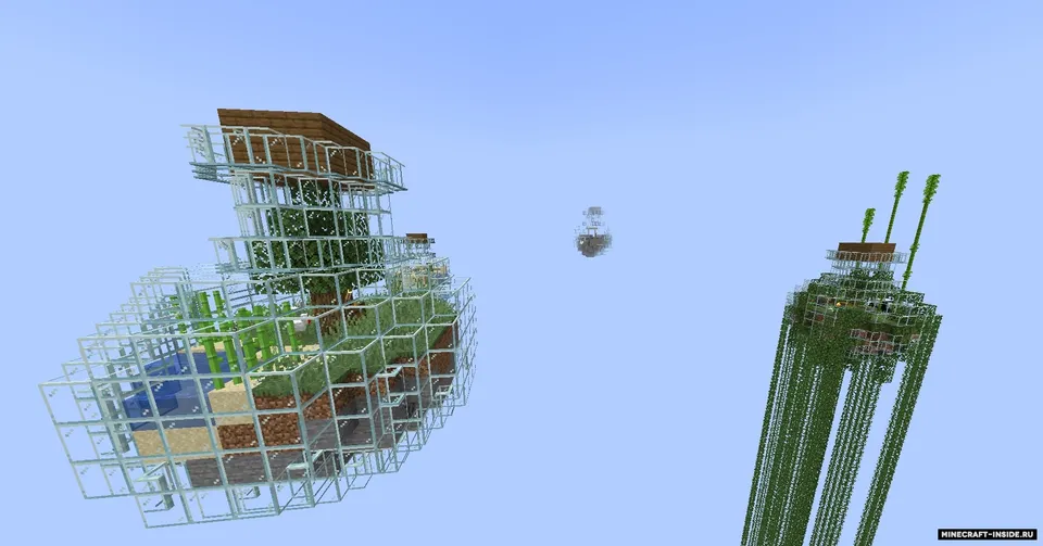 Shishadagi MLG omon qolish — Minecraft xarita, rasm 2