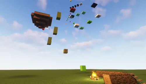 Faqat tepaga — Minecraft xarita, rasm 1