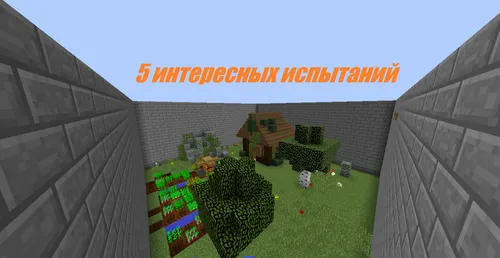 Besh ta qiziqarli sinov — Minecraft xarita, rasm 1