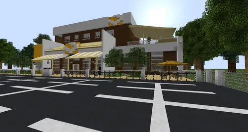 Zamonaviy kafe — Minecraft xarita, rasm 1