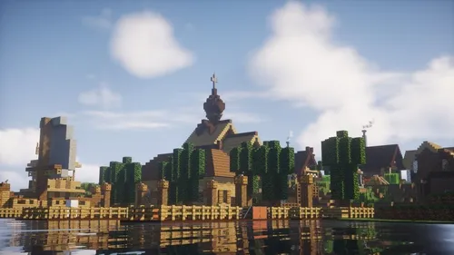 Dubrovsk. Rus inqilobidan oldingi qishlog'i — Minecraft xarita, rasm 1