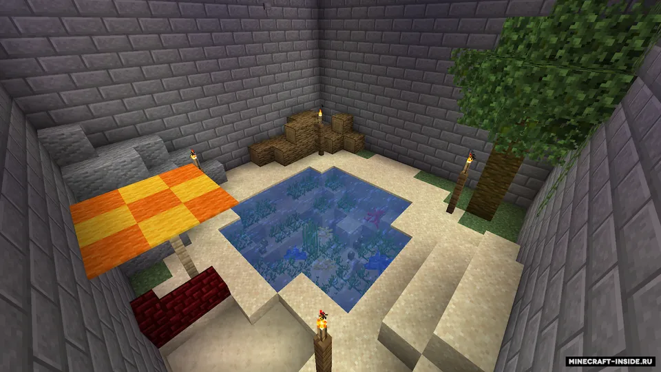 Tugmani besh marta top — Minecraft xarita, rasm 2