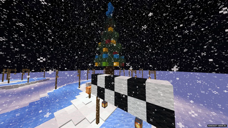 Qayiqda yangi yil (muz treki) — Minecraft xarita, rasm 3