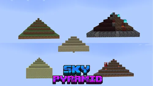 SkyPyramid — Minecraft xarita, rasm 1