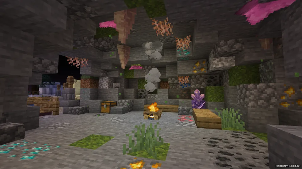 Osmonlardagi qishloq — Minecraft xarita, rasm 3