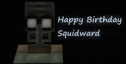 Happy Birthday Squidward — Minecraft xarita, rasm 1