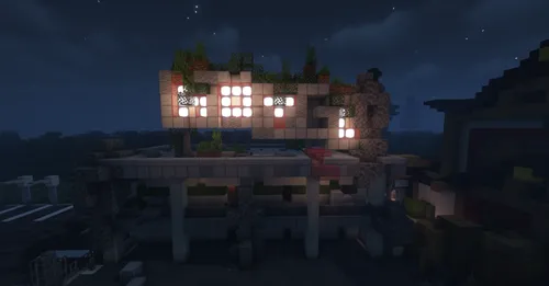 Zombi-apokalipsis uslubidagi kichik shaharcha — Minecraft xarita, rasm 1