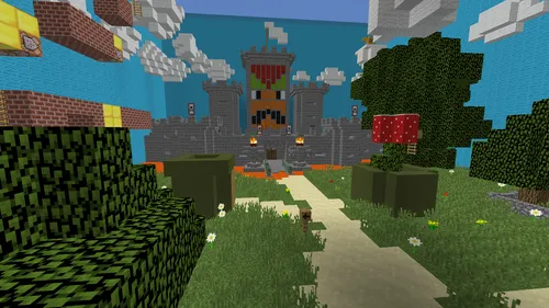 Berkish uchun xarita: Bowser qal'asi — Minecraft xarita, rasm 1