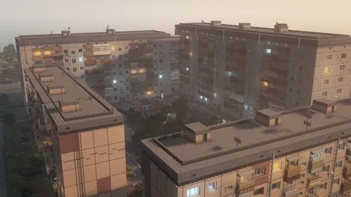 Post-Sovet hovlisi — Minecraft xarita, rasm 1