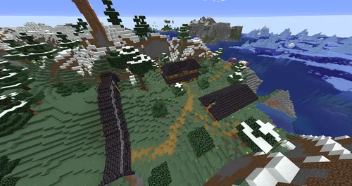 Kichik qishloq — Minecraft xarita, rasm 1