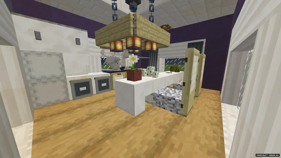 Hovuzli ikki qavatli uy — Minecraft xarita, rasm 4