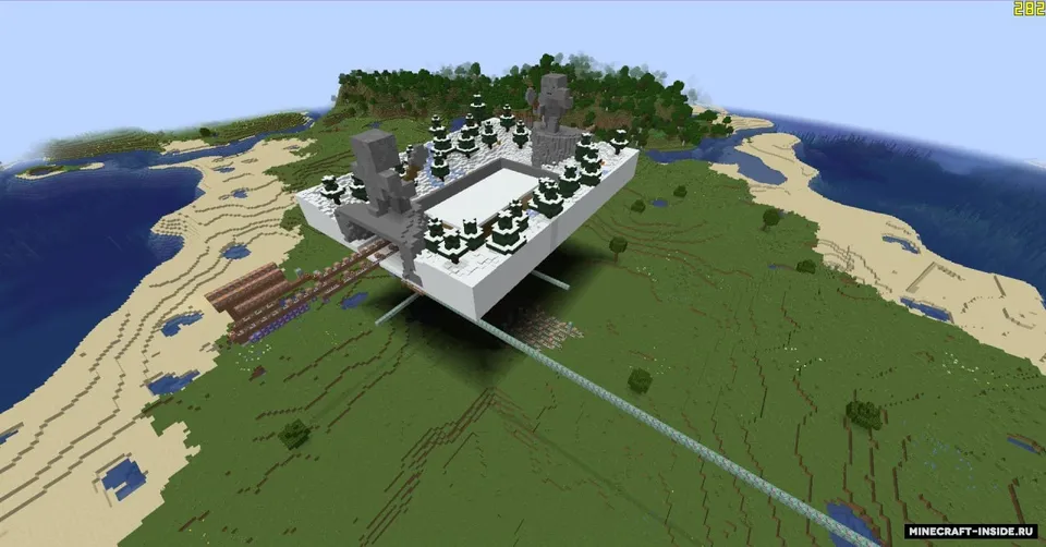 Spleef 1x1 — Minecraft xarita, rasm 2