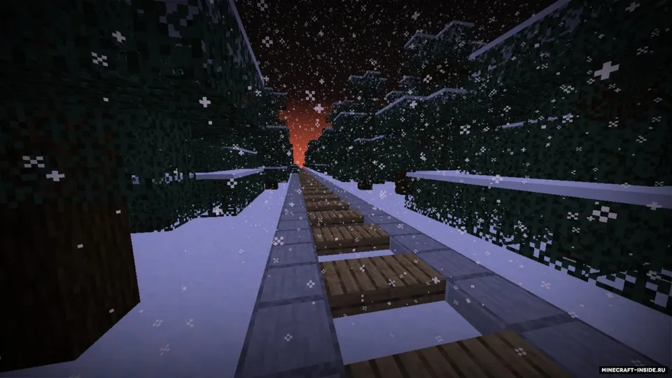 Qishki safar: Bir tomonlama chipta — Minecraft xarita, rasm 2