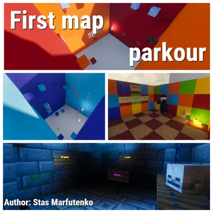 First parkour — Minecraft xarita, rasm 1