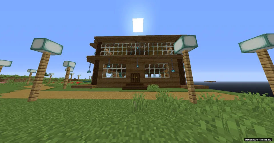 Katta uchuvchi oroldagi uy — Minecraft xarita, rasm 4