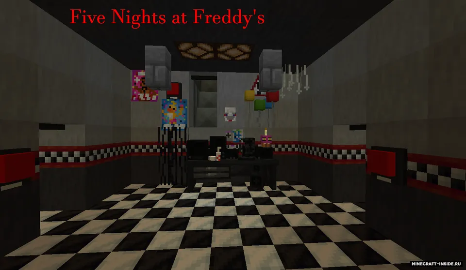 FNAF in Minecraft by Kuramaoff — Minecraft xarita, rasm 3