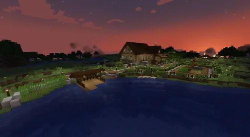 Daryo bo'yidagi uy — Minecraft xarita, rasm 1