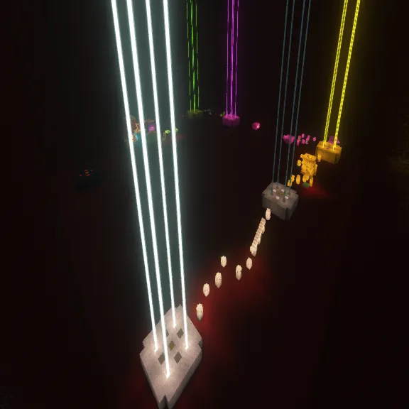 Rainbow parkour — Minecraft xarita, rasm 2