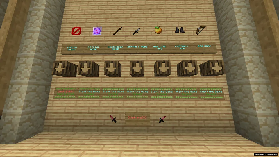 PVP ko'nikmalarini mashq qilish uchun xarita — Minecraft xarita, rasm 3