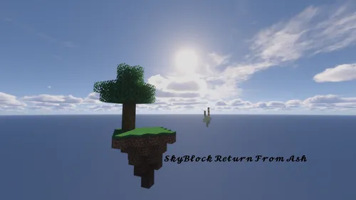 SkyBlock: return from ash — Minecraft xarita, rasm 1