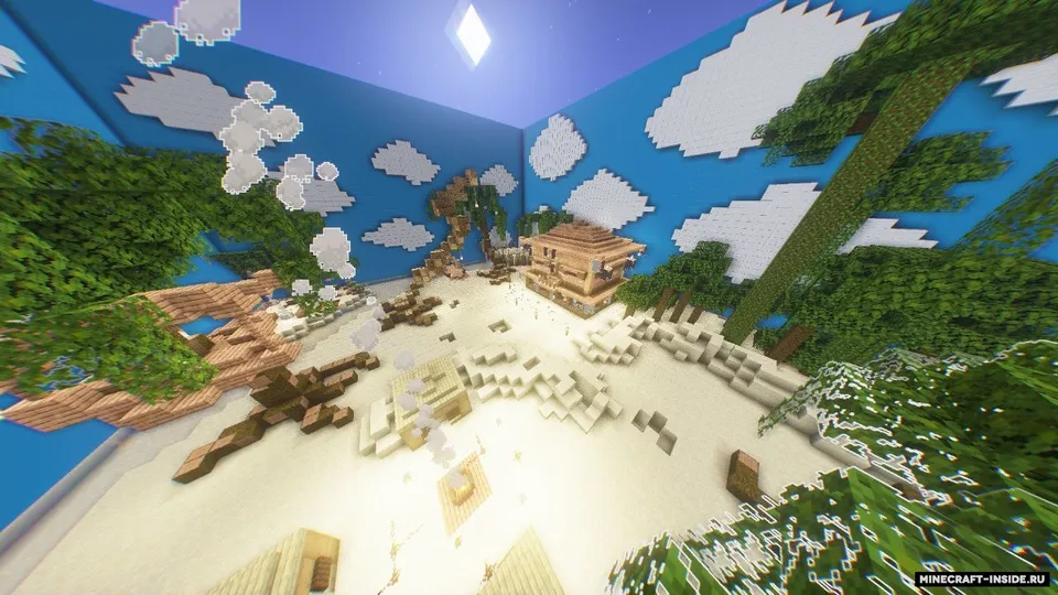 Yashirinmachoq: Jannat oroli va tashlandiq kasalxona — Minecraft xarita, rasm 6