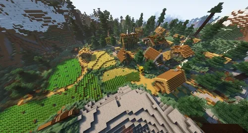 "Wildwood" qishlog'i — Minecraft xarita, rasm 1