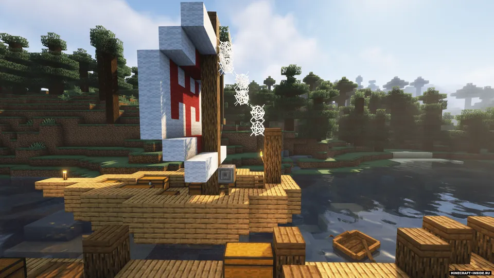 Qishloqning daryo bo'yi remeyki — Minecraft xarita, rasm 2