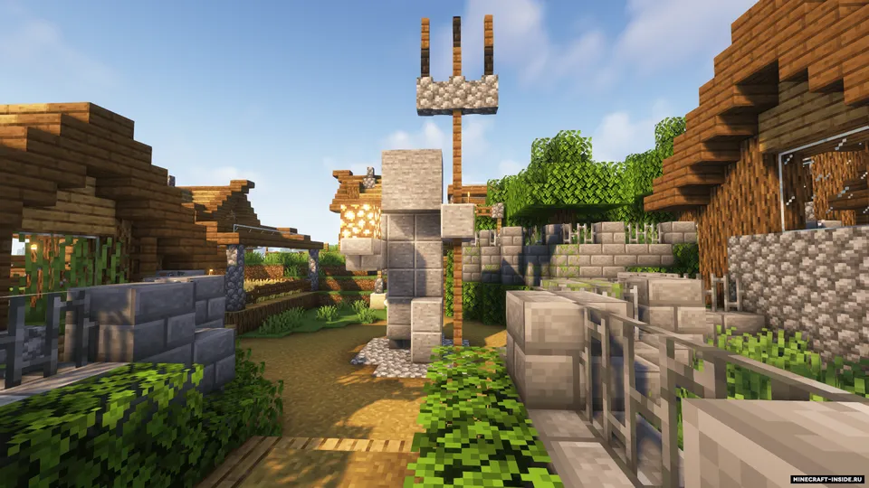 Qishloqning daryo bo'yi remeyki — Minecraft xarita, rasm 3