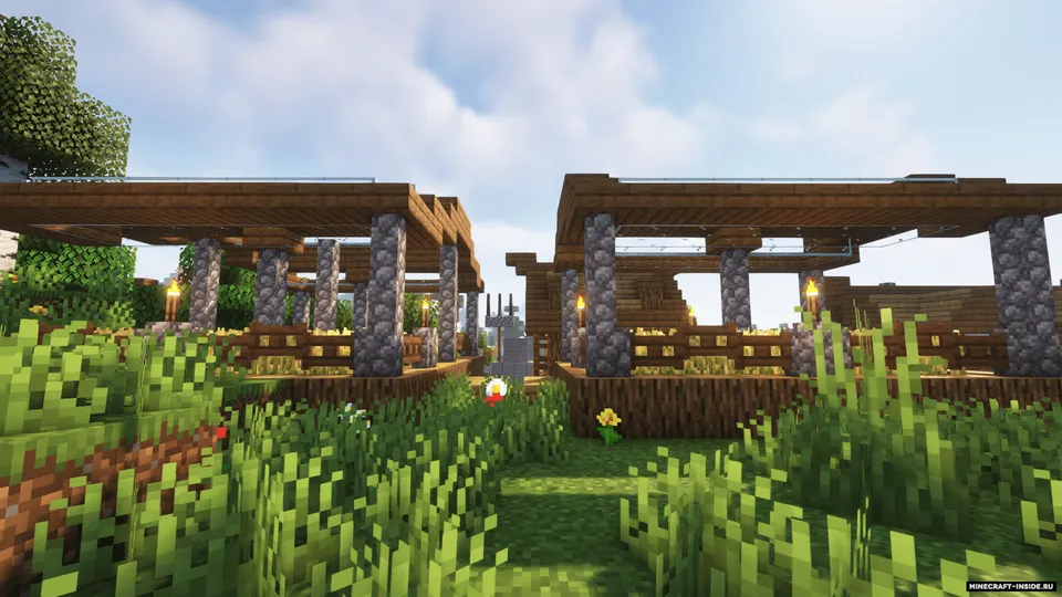 Qishloqning daryo bo'yi remeyki — Minecraft xarita, rasm 4