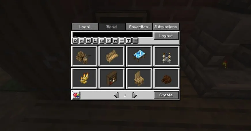 Immersive Furniture — Minecraft mod, rasm 6