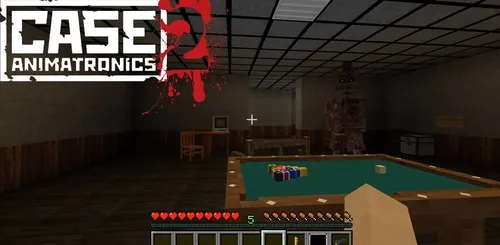 CASE 2: Animatronics - Horror map — Minecraft xarita, rasm 1