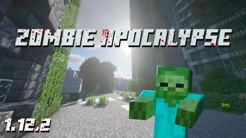 Open World da zombi apokalipsisi — Minecraft xarita, rasm 1