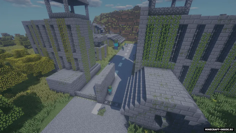 Open World da zombi apokalipsisi — Minecraft xarita, rasm 2