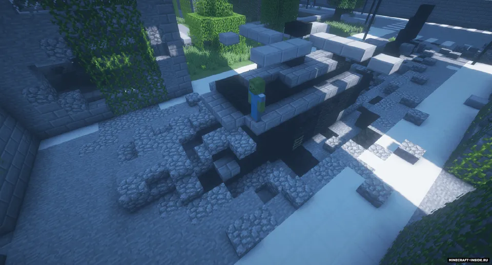 Open World da zombi apokalipsisi — Minecraft xarita, rasm 3