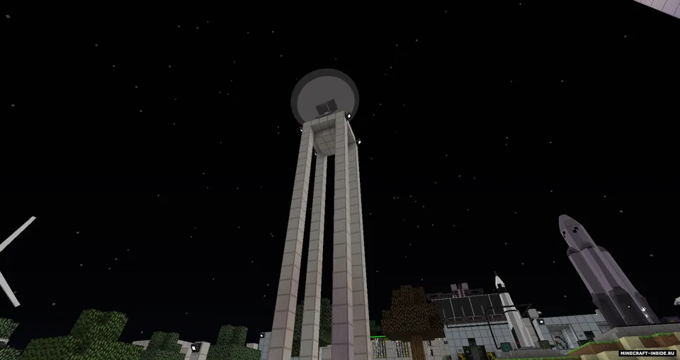 Kosmonavtlar bazasi - kosmodrom — Minecraft xarita, rasm 5