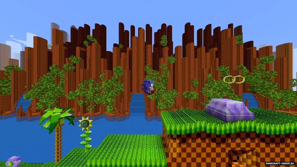 Sonic: Green Hill Zone — Minecraft xarita, rasm 4