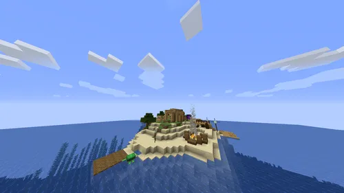 Ostki bazaga ega oroldagi uycha — Minecraft xarita, rasm 1