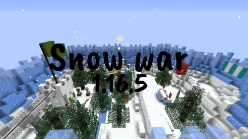 Snow war — Minecraft xarita, rasm 1