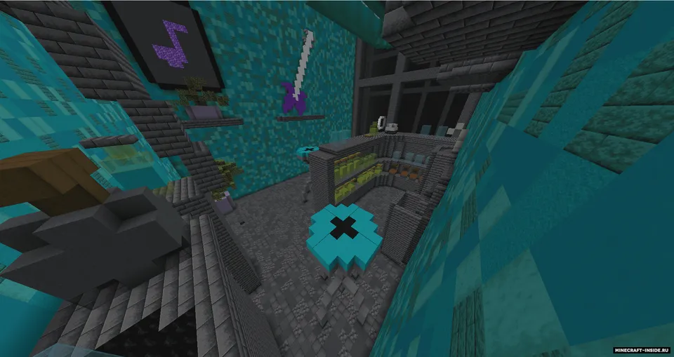 LagunaBar - Ustunlar mini-game — Minecraft xarita, rasm 3