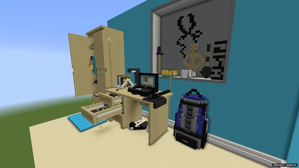 Maynkrafter ish joyi — Minecraft xarita, rasm 3