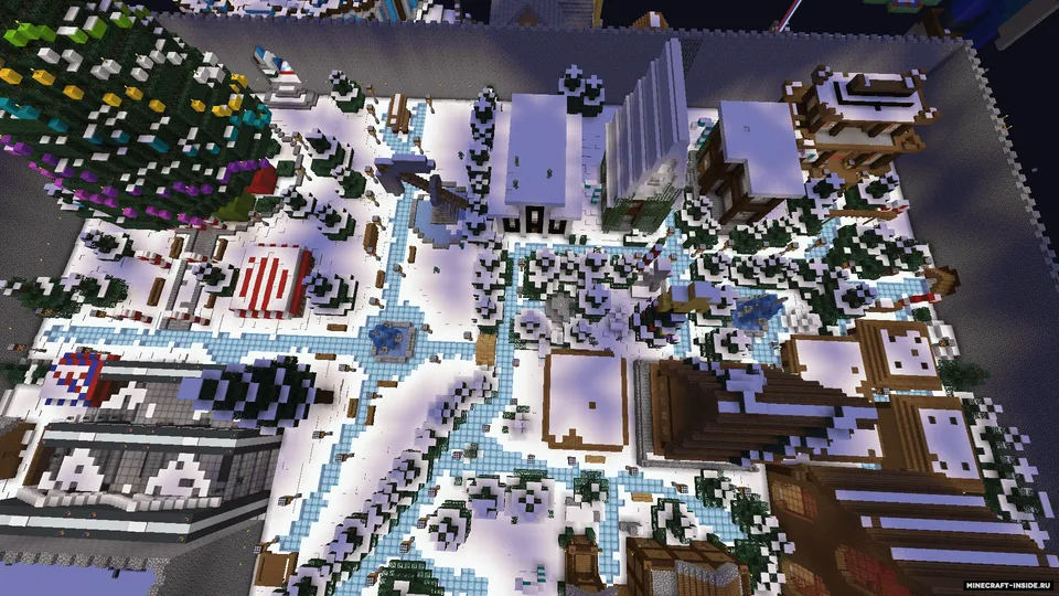 Shinam qishki shahar — Minecraft xarita, rasm 3