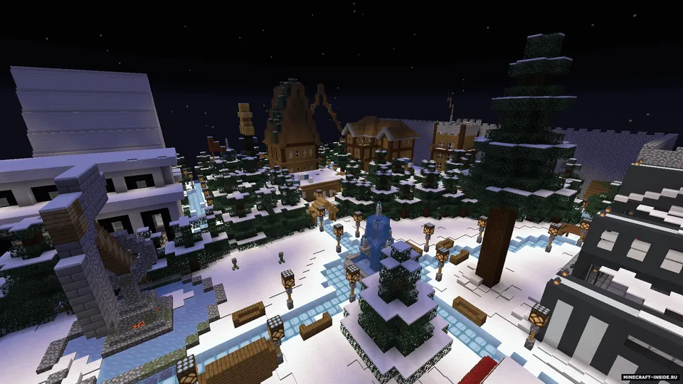 Shinam qishki shahar — Minecraft xarita, rasm 6