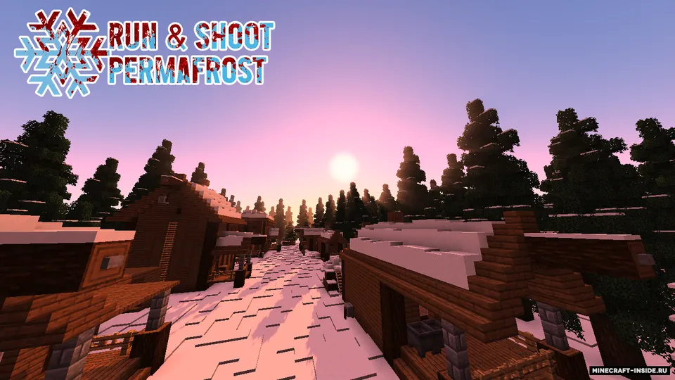 Run & Shoot: Permafrost — Minecraft xarita, rasm 3