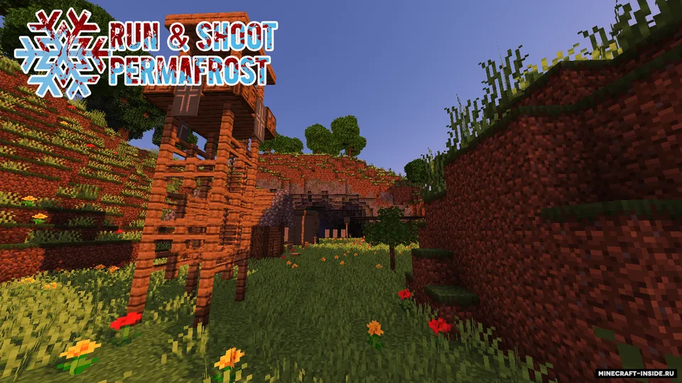 Run & Shoot: Permafrost — Minecraft xarita, rasm 5