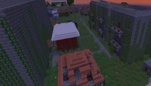 Ikki zombi mamlakati — Minecraft xarita, rasm 1