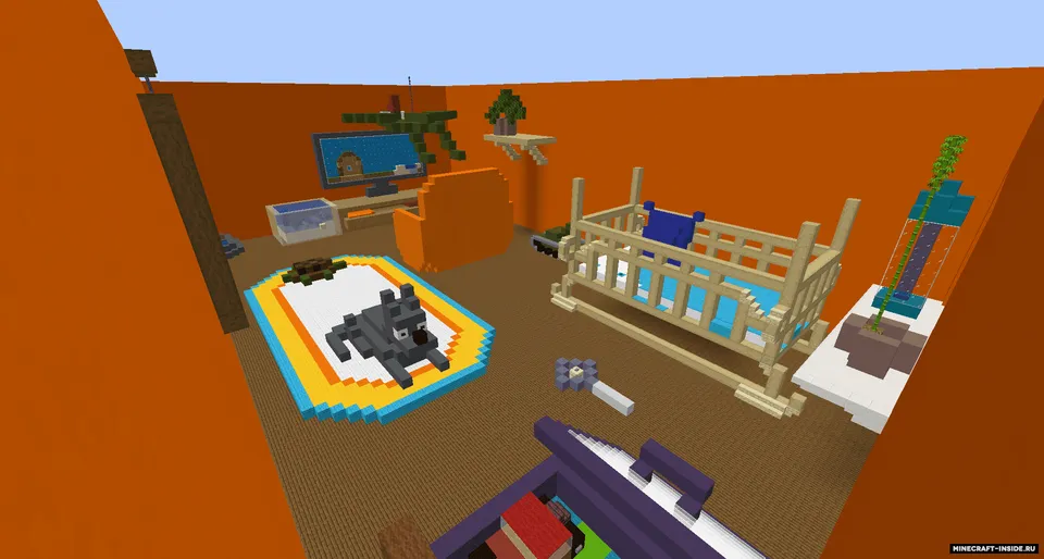 Hide And Seek: Oilaviy ish — Minecraft xarita, rasm 7