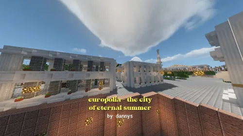 EuroPolia - abadiy yoz shahri — Minecraft xarita, rasm 1